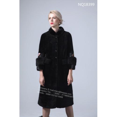 Lady Long Winter Australia Merino Shearling Coa