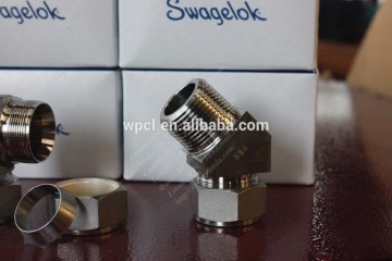 90 degree elbow swagelok style double-ferrule connection tube fittingSee larger image