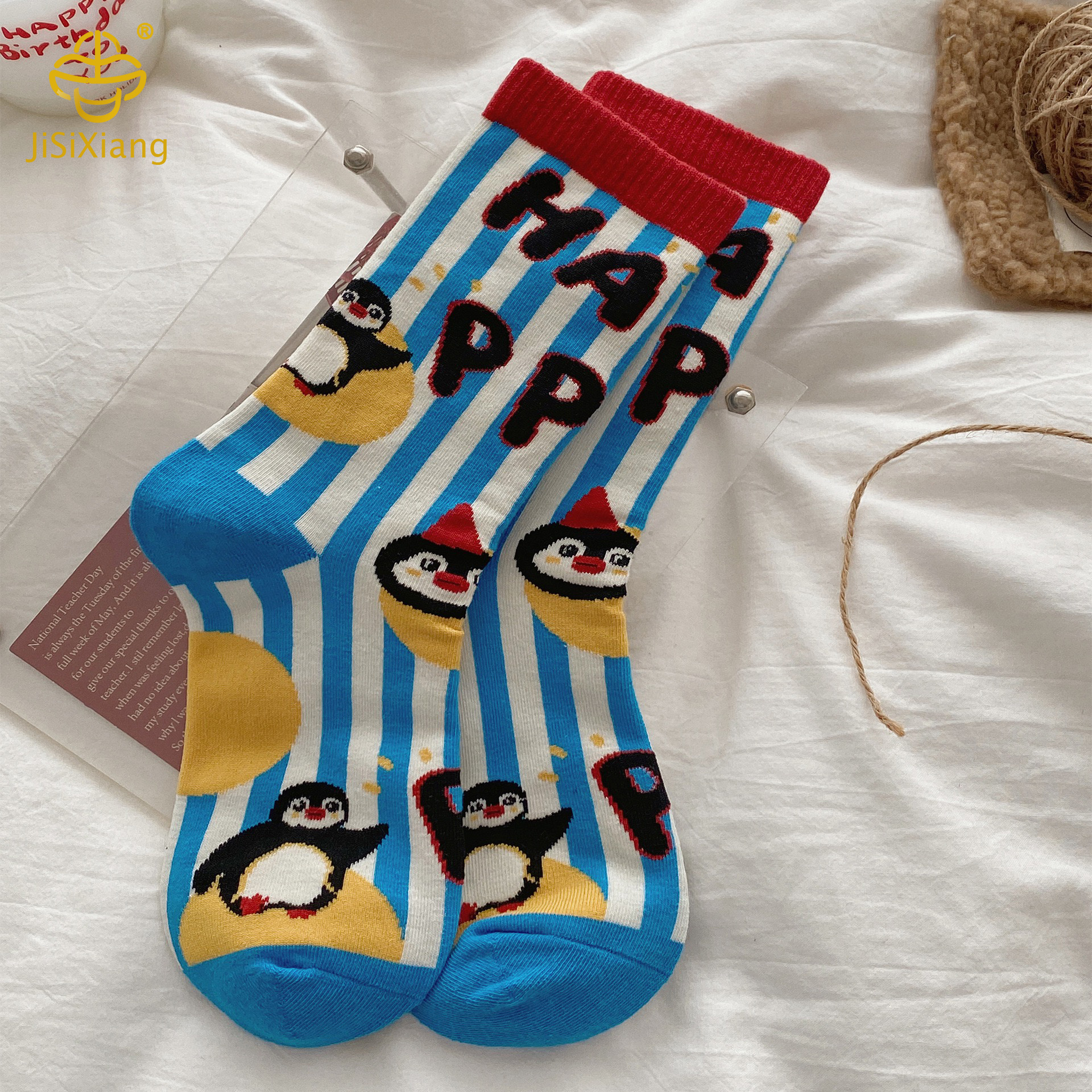 Middle socks in picture of little penguin