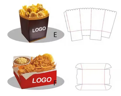 Custom Fast Food Packaging Boxes: Chicken, Fries, and Burger Boxes