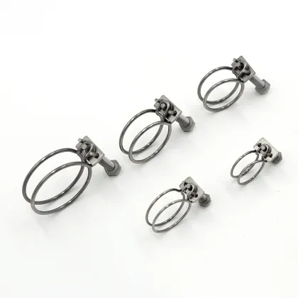 Stainless steel hose clamp double wire hose clamp