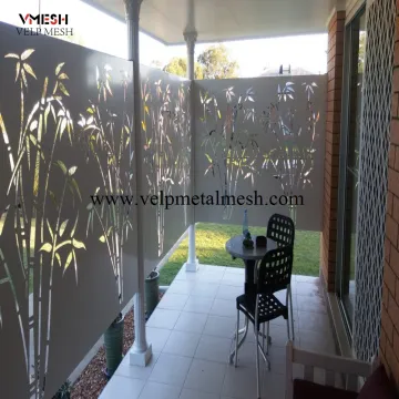 Aluminum Curved Panel - Decorative Laser Cut Wall Panels for Garden Screens and Fencing