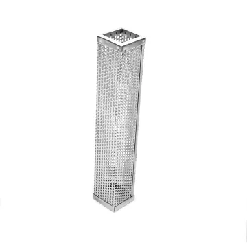 6/12 Inch Square Stainless Steel BBQ Wood Pellet Smoker Tube with Metal Mesh for Hot/Cold Smoking