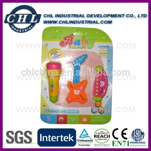 Plastic musical instrument toy with gift box