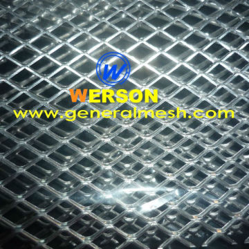 general mesh expanded metal radiator grille-silver