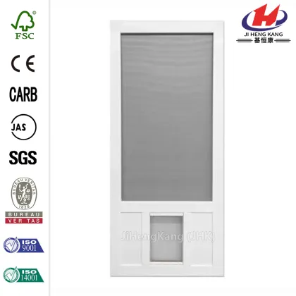 Lafayette Vinyl White Wide Stile Screen Door
