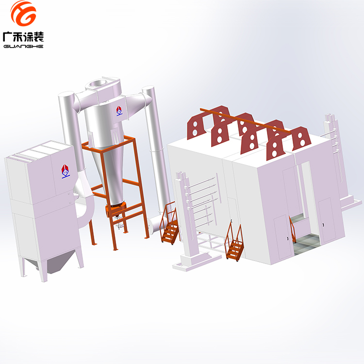 Automatic Powder Coating Booth for Car Parts
