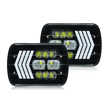 7 Inch 80W Hi/Lo Beam Auto Lighting System with Yellow Turn Signal for ATV and Truck Daytime Running Light