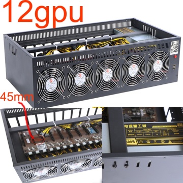 Hot Selling GPU Server Case with B250 D12P-D3 Motherboard and A2000/A4000 GPUs for Kaspa.NEXA: In Stock