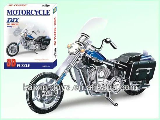 DIY 3D puzzle motorcycle 113 pieces