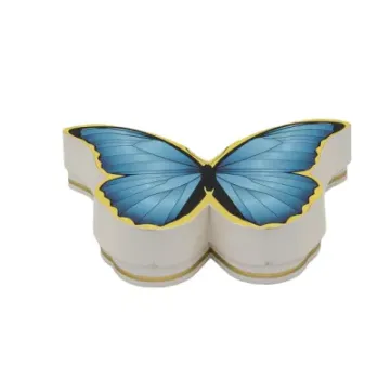 Irregular texture butterfly shaped gift box