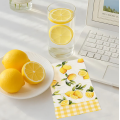 Тришарові одноразові паперові рушники для гостей Gingham Print