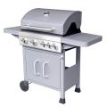 Anthrazitgrau 4 Brenner Gasgrill