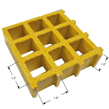 38*38mm FRP Fiberglass Smooth Molded Grating price