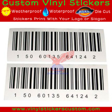 Customized cheap glossy A4 paper barcode sticker