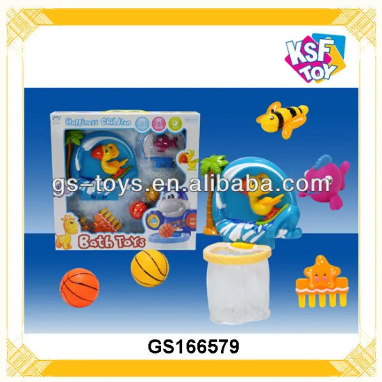 Baby Plastic Bath Toys, Tub Toys, Bathroom Basketball