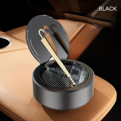 Car Solar Perfume Essential Oil Air Freshener - Rotating Golden Umbrella