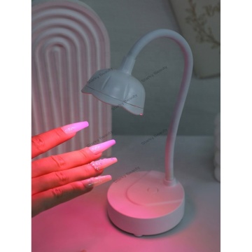 Desktop LED Nail Lamp with Battery Storage for Gel Polish Drying