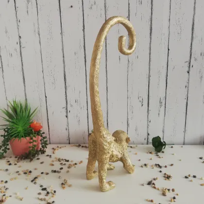 Factory Resin Golden Monkey Home Decorations