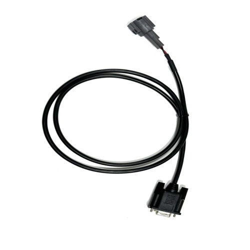 Kabel złącza samochodowego DB9 żeński na 2-pinowy, szary, 1000 mm