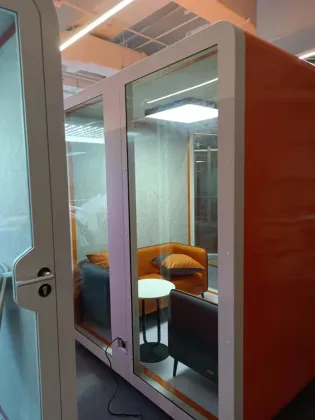 Orange Plenty Pod Acoustic Office Pods