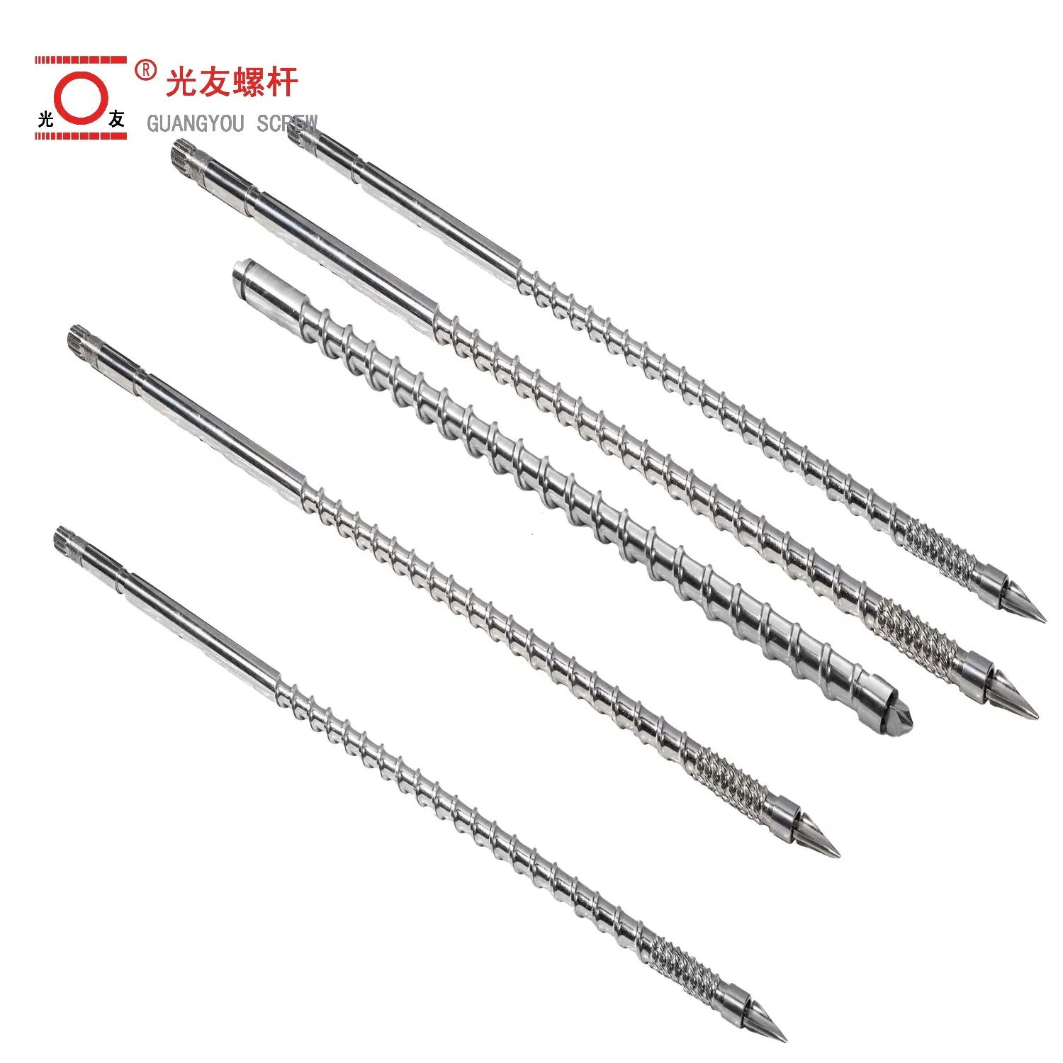 High-output solong extruder screw at bariles