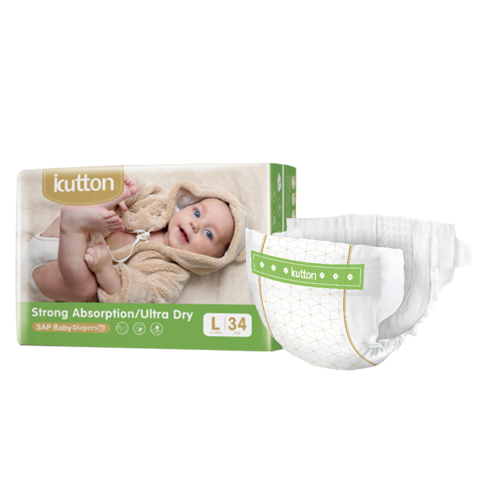 Premium Weichschicht Baby Windeln