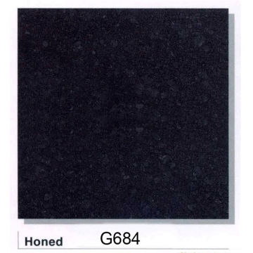 cheap honed g684 zimbabwe black granite floor tiles