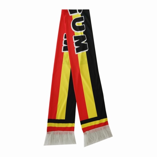 Anpassade satin tyg Belgien flagga design fotbollsdukar