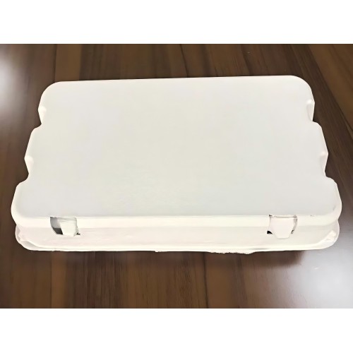 Cartones de envasado de huevo de pulpa de papel biodegradable sin imprimir