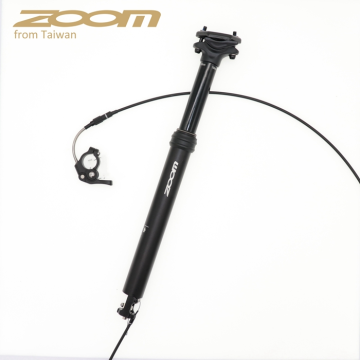 Zoom 30.9/31.6 X385MM MTB Dropper Seatpost - 100MM Travel, Adjustable Height, Internal/External Routing