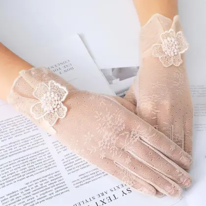 Luxury Fashion Bridal Lace Hand Gloves