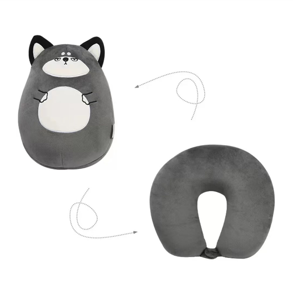 Travesseiro em forma de U Husky Neck Guard e jogue travesseiro