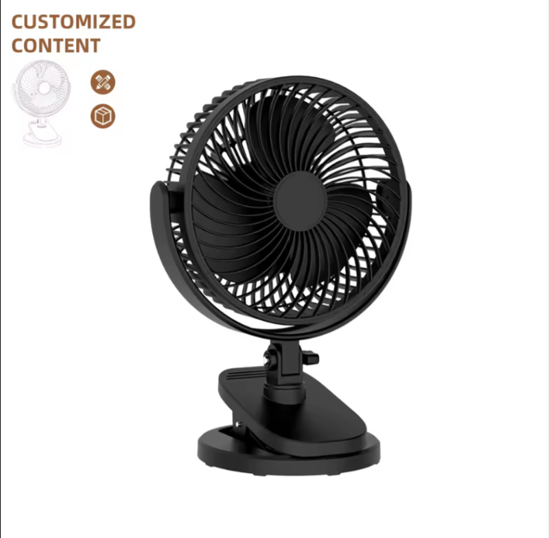 2024 Portable Mini Handheld Fan Custom Logo Desktop fan two wind speed