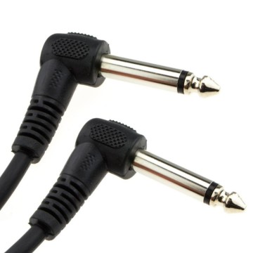 Kabel gitar pria ke kanan 6.35mm miring