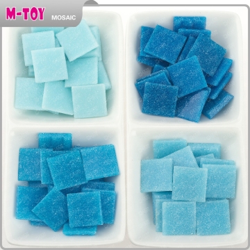 AS25 blue DIY material modern mosaic tile