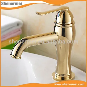 New Design Products Antique brass golden hand wash basin mixer