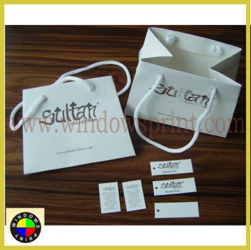 Foil Stamped Logo paper jewelry bag