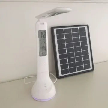 Foldable led solar desk lamp