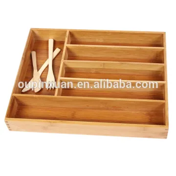 new design bamboo cultery bin & box