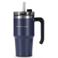 Steel Insulated Mug with Handle Splash Proof Lid