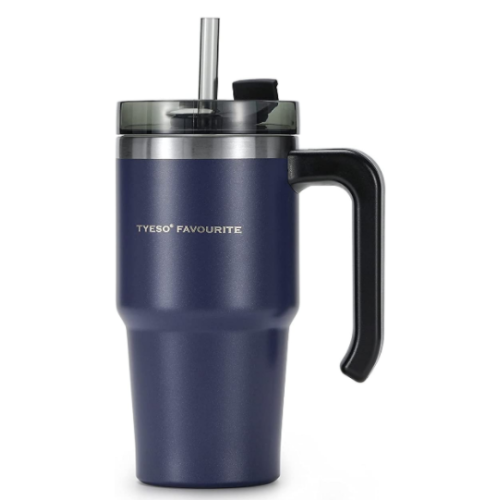 Steel Insulated Mug with Handle Splash Proof Lid