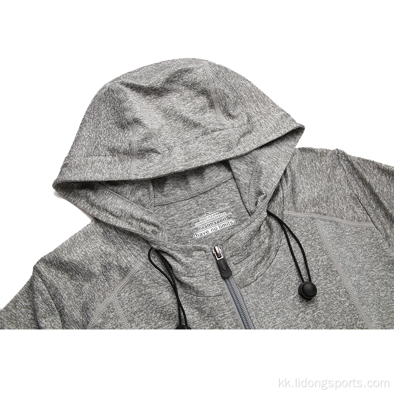 Көтерме күздің күзгі қысқы кәдімгі жаттығу залы Unisex Hoodie курткасы