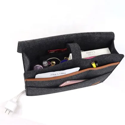 felt bedside caddy organizer felt storage organizer felt hanging organizer