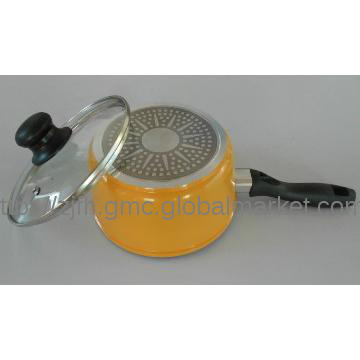 Foged Aluminum marble coating saucepan 2013 new coating