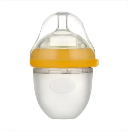 120ml Large neck silicone baby bottle