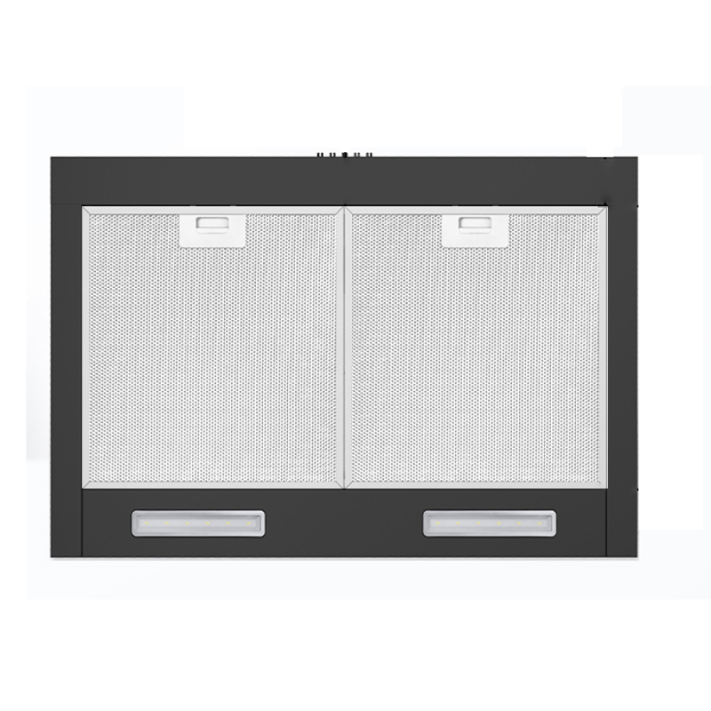 3 Speed Exhaust Fan 90cm Black/Stainless Steel Under Cabinet Range Hood Ductless Range Hood Vent for Kitchen