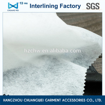 polyester nylon fusing interlining, polyester garment nonwoven interlining fabric