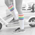 Hot sell custom woman stripe socks