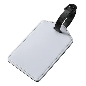 Blank PU Leather Card Slot Sublimation Luggage Tag: Customizable Identification Accessory